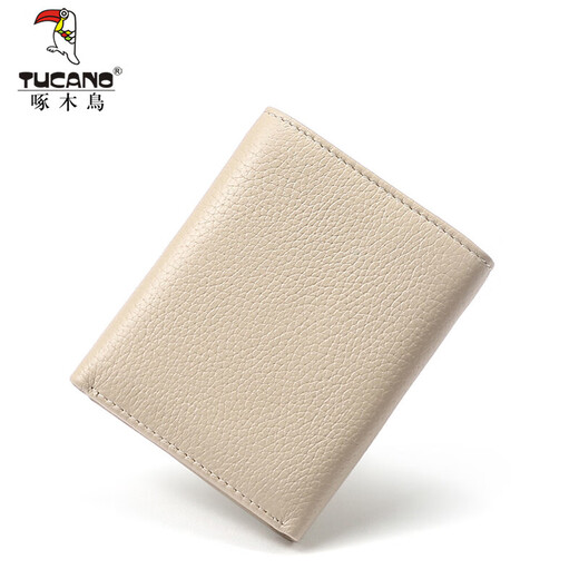 Woodpecker (TUCANO) women's wallet short 30% off sweet lady first-layer cowhide thin wallet practical birthday gift for girlfriend