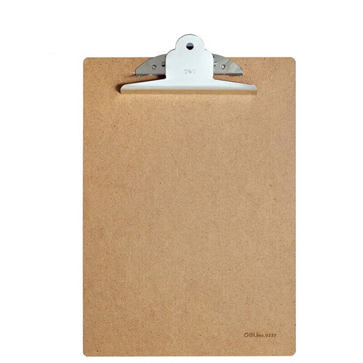 Deli A4 Poard Clip Polder Polder Polder Polder Записка писательская доска для написания накладки Pad Pap Paper Запад хранилища PE122 Grey [Классический клип для бабочек для деревянных досок] 9227