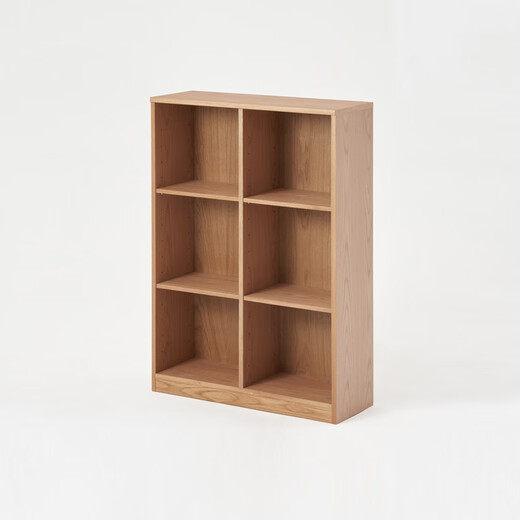 MUJI wooden bookshelf OA white oak style modern residential furniture storage rack storage cabinet vertical style length 80*width 28.5*height 111cm