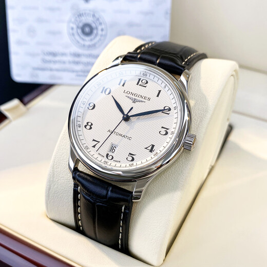 Longines (LONGIN) second-hand 99 new famous craftsman series large dial men's watch automatic mechanical watch Swiss imported watch brand top ten watches 38.5mm white dial single calendar L2.628.4.78.3