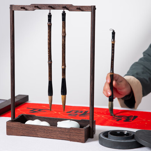 Meilin Penzhuang couplet brush Spring Festival writing couplet pen ink paper inkstone pen Spring couplet blessing pen large large regular script calligraphy large character special extra large entry-level calligraphy couplet brush