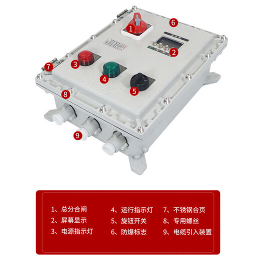 Explosion-proof temperature control box, explosion-proof electric heating tape temperature control box, custom-made explosion-proof control box, 6KW, one meter, three channels