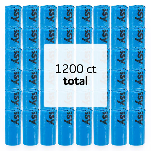 Sassy Baby Disposable Diaper Bags 200 Pack Blue Odor-proof Sealed Portable