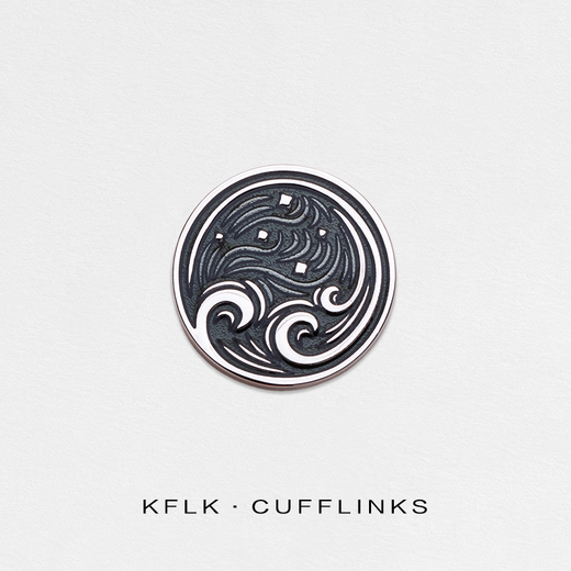 Kaflink new product brooch Galaxy Imagination badge collar button collar corner button men's suit suit metal badge chest buckle K040 gold brooch-Galaxy Imagination 1