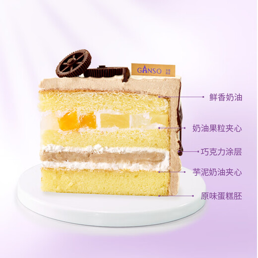 GANSO No. 6 Galloping Life Fresh Milk Cake 500g Birthday Cake Animal Cream Gift Delivery Same-day Delivery in the City