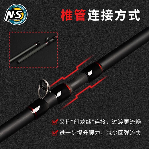 N·S BlackHole23款复仇者路亚竿高感度泛用虫系精细远投岸投铁板钓鳜鱼鲈鱼翘嘴 2.01m C-672ML