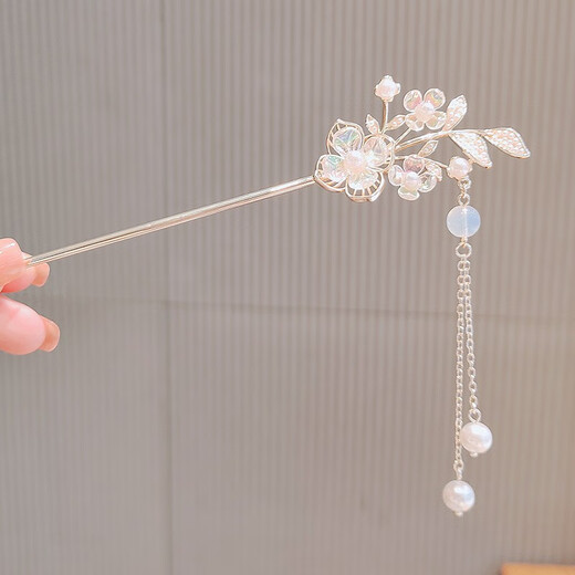 Verratti hairpin, lily of the valley, ancient style, rocking hairpin, classical pearl, Hanfu hairpin, fringed cheongsam hairpin, LM552 LM552 hairpin-Fuhua