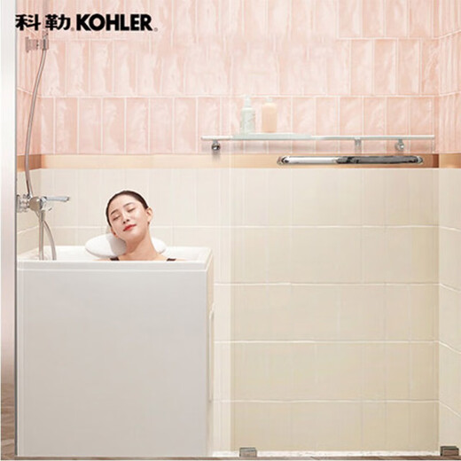 Kohler (KOHLER) tiefe Acrylbadewanne Linna sitzende kleine Wohnungshaus-Komfortbadewanne 26759T/26760T linke Eckbadewanne 1200x680x750