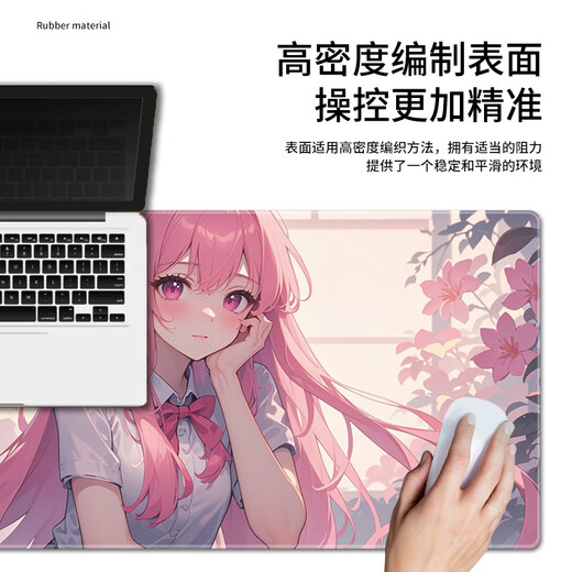 Almohadilla de ratón de ratón de dibujos animados de gato de tres colores, almohadilla de bloqueo de teclado e almohadilla de teclado de teclado personalizables para hombres y mujeres.