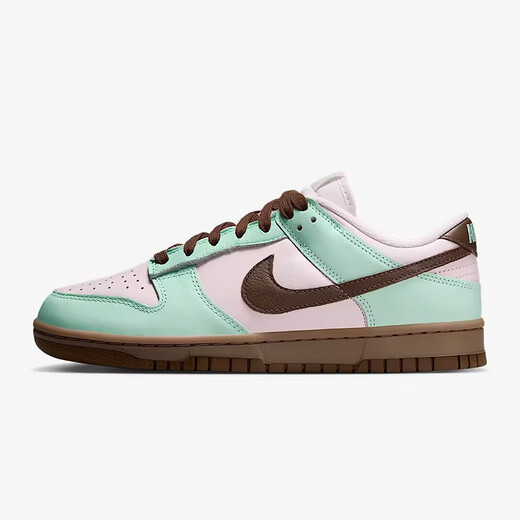 Nike (NIKE) DUNK LOW zapatillas skate casual bajas para mujer DQ0265 DO9457 marrón claro verde menta color yeso IH0821-679 35.5