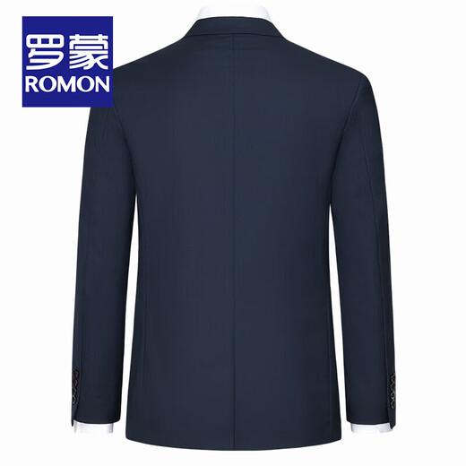 Romon (Romon) Suit personalizado de alta gama Men's Slim Proful Traje formal de traje de traje mejor traje de novio Botón doble Botón Negro (traje + pantalones + camisa) Tamaño XL (agregue 8 regalos)