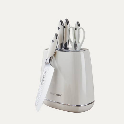 巧媳妇（SMARTWIFE）鲸潮六件刀具套装 7铬钼钒钢 厨房家用砍骨刀切肉切片刀菜刀组合