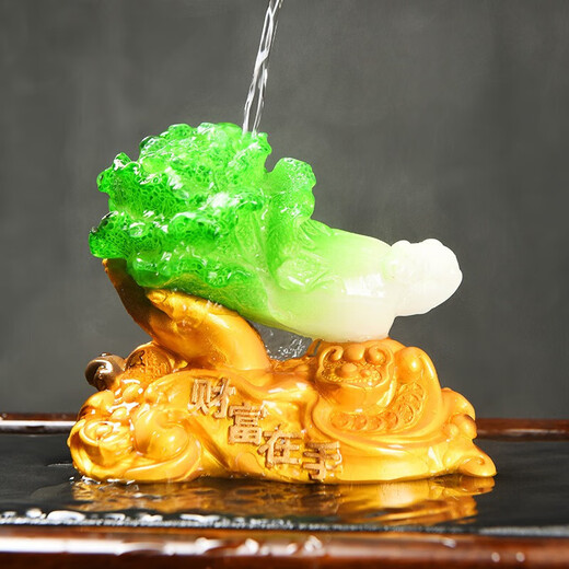 Xixi Taitai color-changing tea pet ornaments can raise wealth, cabbage tea table, tea table, tea toy, tea set supplies, tea tray, tea making decorations, cabbage tea pet, wealth in hand