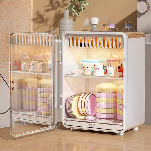 Tongxin Baby Tabelle Geschirr Aufbewahrungsbox Babynahrung Ergänzung Werkzeug Abfluss Schrank Flasche Kiste Küche Lieferungen Schalen und Essstäbchen Lagerregal Brandneue Upgrade 3-Schicht Esabeth Extra-Large [Upgrade