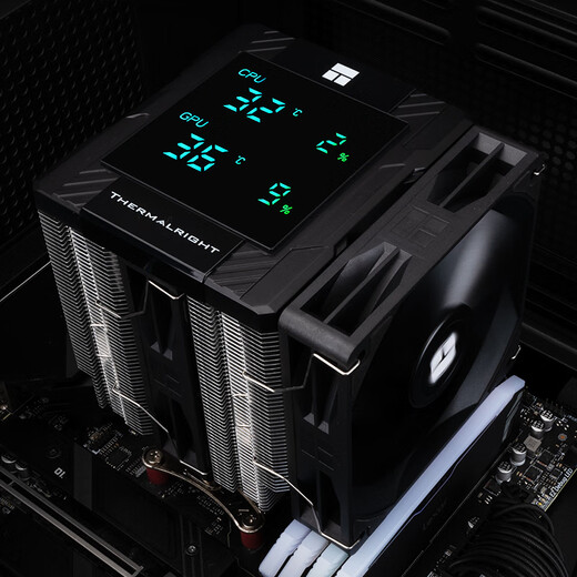 Thermalright(利民)Peerless Assassin 120 Digital BLACK 数显屏 六热管CPU风冷散热器 PA120 Digital BLACK 