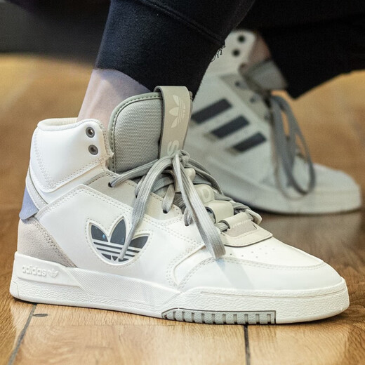 阿迪达斯 （adidas）三叶草男女鞋运动休闲高帮板鞋2023冬季IF2694 IF2675 白_浅绿_深绿 39