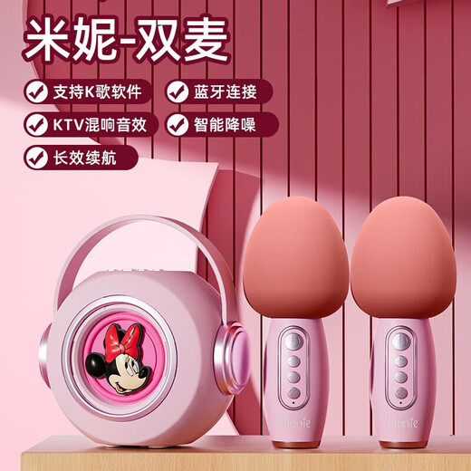 Cool Mi Xia microphone karaoké sans fil Disney audio microphone pour enfants haut-parleur Bluetooth garçons et filles jouets cadeau d'anniversaire