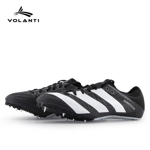 阿迪达斯（adidas）Adidas Sprintstar半掌蝉翼田径短跑钉鞋 GY9221/黑色 44