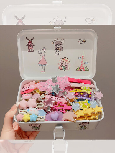 Yellow star hairpin for women, cute and exquisite dopamine hairpin, side clip, bangs clip, small clip headdress, pink and blue double stars