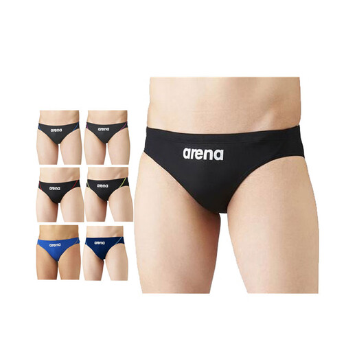 Arena swimming men's competitive swimsuit briefs Aqua Advanced Rimic ARN1023M Japan direct mail (BKPK) black x pink O