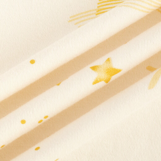 Odifen 100% Baumwoll antibakterielle Anti-Mitentiten Frauen-Pyjama Frauen reines Baumwoll kurzärmelige Heimkleidung Set Starry Sky Aprikosen L.