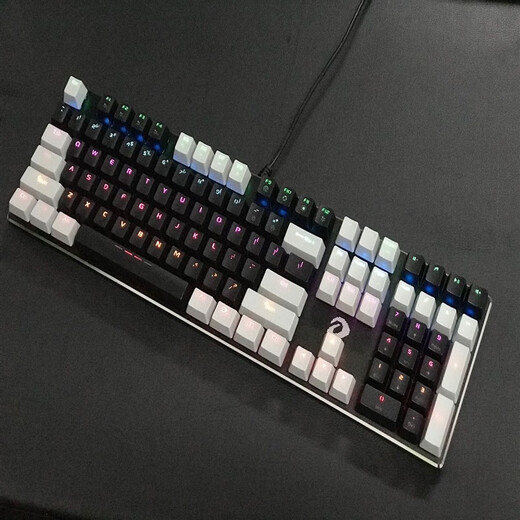 Daeryou ck533pro Wrangler ck533pro mechanical keyboard infrared plug-in optical axis wired waterproof e-sports black and gray double color combination blue axis black and gray double color combination official standard configuration