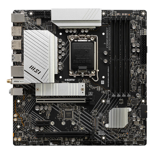 MSI PRO B760M-A WIFI DDR4 II PC motherboard Support CPU 13600KF/12600KF/14600KF (Intel B760/LGA 1700)
