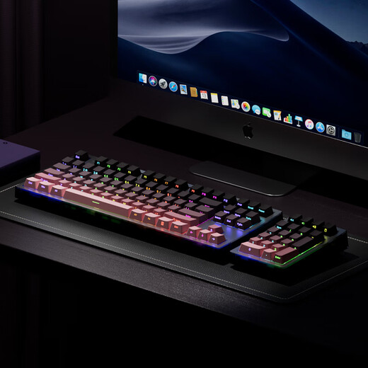 Belly Spirit MK870Pro Blackberry Side Gravur Mechanische Tastatur Kabel Wireless Bluetooth Customized Computer Game Stumm [Single Mode] MK870pro Blackberry Side Gravurtee Achse [Light Sound Absatz Achse]