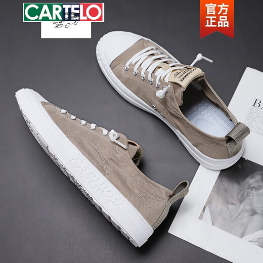 Katile Crocodile Herrenschuhe 2025 Sommer Leinwand neue koreanische Version von Herren Casual Board Schuhen Trendy Schuhe Vielseitige atmungsaktive Schuhe Regenschirm Stoffschuhe