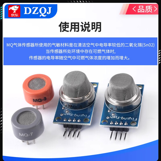 DZQJ smoke sensor module MQ-2/3/4/5/6/7/8/9/131/135 air quality gas sensor MQ135 air quality sensor module (free information technical support)
