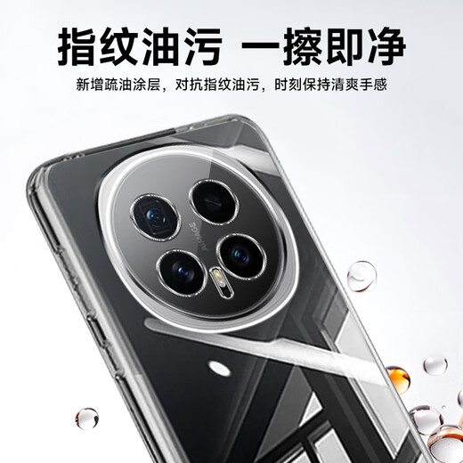 KOOLIFE is suitable for Honor Magic8 mobile phone case protective cover honor magic8 mobile phone protective cover lens all-inclusive simple skin-friendly transparent soft shell that dilutes fingerprints outer back case