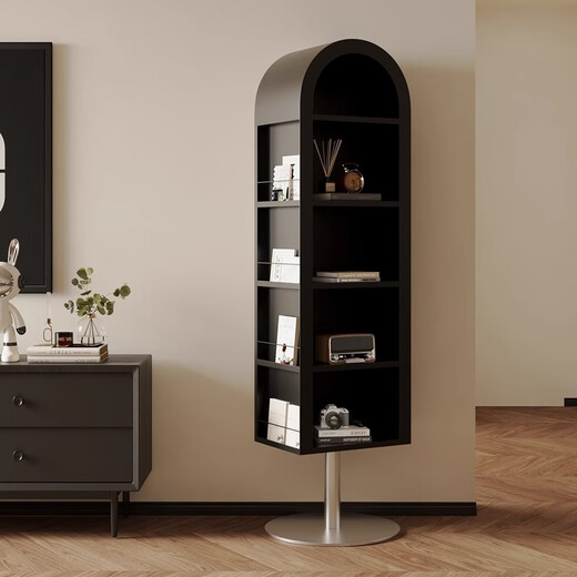 Panda Chunqiu Ganzkörperspiegel bodenhöre rotierende Dressing Spiegel Bücherregal Home Magazine Rack Schlafzimmer Anpassungspiegel Speicher Objektiv Linsen Schrank Milch Weiß weiß