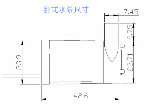 Small water pump DC motor horizontal DC5V power supply suitable for Arduino/51/STM32L9110 independent small water pump