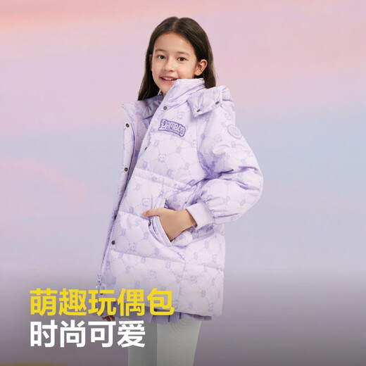 波司登反季冬季羽绒服儿童中长款加厚新国标90绒商场同款潮流外套