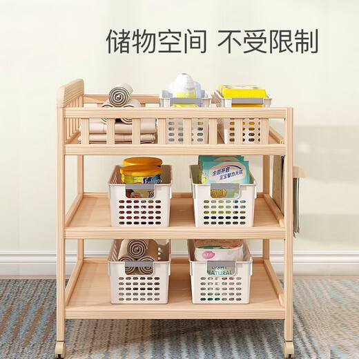 Tan Beiman Touchsing Table Столт с твердым деревом с пеленанием для подгузники с пеленанием для подгузника для детского ухода.