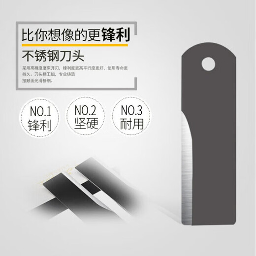 适用于688 988收割机配件沃得锐龙粉碎机切草刀片碎草刀锰钢锯齿 升级版三角刀片(厚度3 mm)