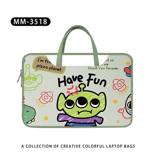 
Luyide cartoon cute laptop bag 14-inch portable women suitable for Apple Lenovo Huawei 15.6-inch commuting bag MM-3523 [color handheld computer bag] 12-inch