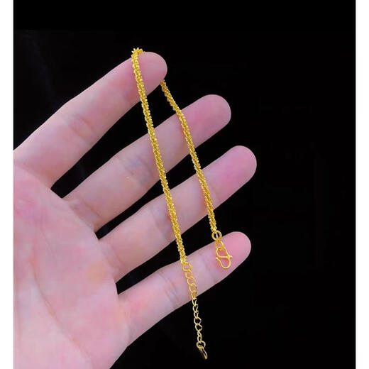 Shimao gold-wrapped silver bracelet for women, 24K simulation non-fading, niche design, fine wedding jewelry, caterpillar bracelet