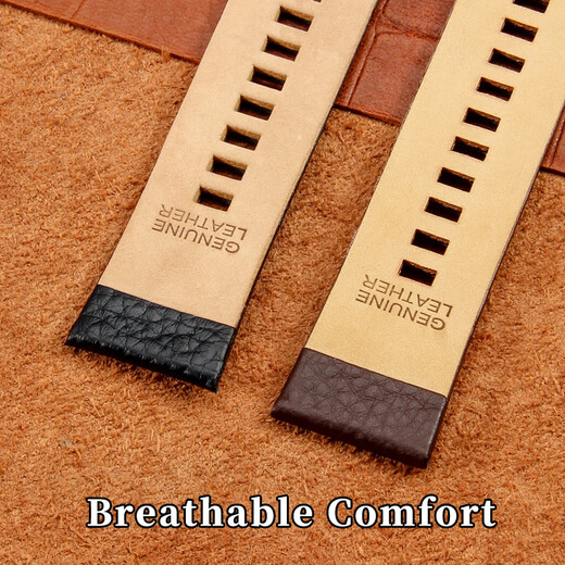 Adapted to POLICE watch accessories PL.14698 13806 large dial cowhide strap 24 26 28 30mm brown-steel buckle-K3 interface width 22mm