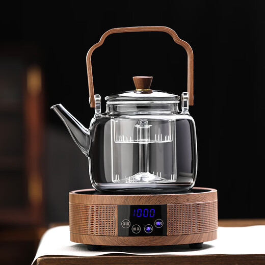 Gaoming glass tea kettle can open fire electric ceramic stove 2024 new furnace high temperature resistant lifting beam kettle tea making utensils
