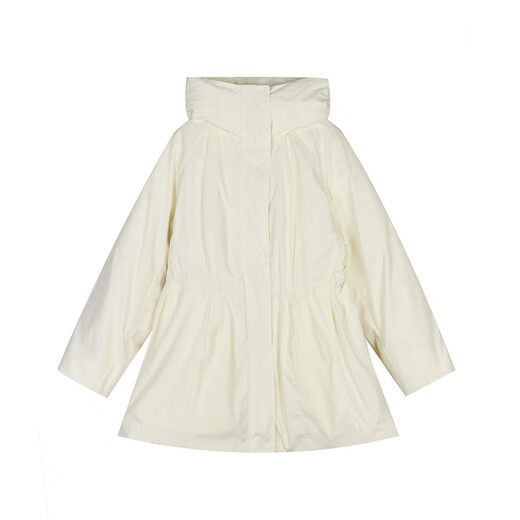 Moins de veste de canard blanc d'hiver pour les femmes chaudes décontractées en vrac en vrac à la veste vers le bas en milieu de longueur 2NAC12610 123 / lait blanc l