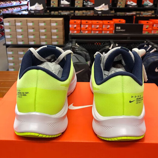 Nike Herrenschuhe 2025 Sommer Neue Sportschuhe Quest 5 Flying Line Sports Schuhe atmungsaktives lässiges Polsterungsschuh DA1105-003 Grau Fluoreszenzgelb 40.5