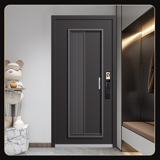 
OUDILE Level 4 ventilation and anti-theft door entrance door + door middle door household entrance door ventilation and ventilation window + smart lock Fully automatic intelligent lock 2050*1050-2150*960