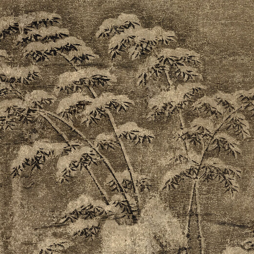 Yuan Tanszhi Ruixue Bambus Bild Alte Blumen und Vogel Bild Bildlauf literarischer Gemälde berühmte Gemälde Antiquitäten Gemälde dekorative Hängsgemälde Yuan Li Zhi Ink Bambus Bild 12803 40x60 cm