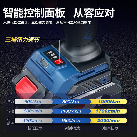 DongCheng 20V sin cepillo de impacto recargable Cañón de aire alto DCPB698/998 Infraestructura de la torre de reparación de automóviles Llama eléctrica Dongcheng 20V4.0