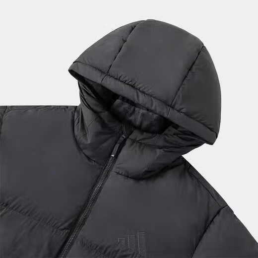 阿迪达斯 （adidas）羽绒服男装2024冬季新款保暖外套连帽鸭绒面包服保暖JV6187 JV6187黑色 M