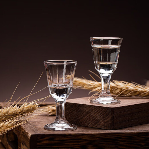 Green apple glass glass wine divider white wine glass set household small wine cup small wine glass one shot glass 100ml wine bottle*6+10ml wine glass*6