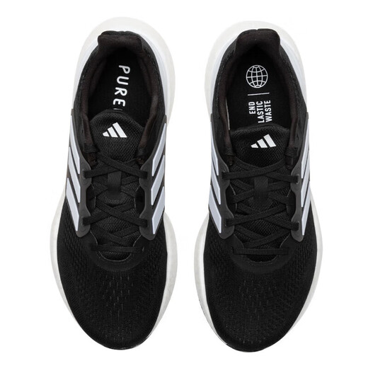 Adidas Men's Shoes 2025 Spring Season New Sports Shoes Low Top Легкая удобная амортизация IF4339/Черно -белый 42,5