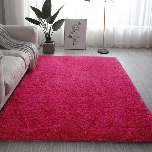 Beiyan carpet bedroom ins family bedside blanket living room rainbow floor mat dota carpet lazy sofa cheap student gradient dark gray 200*300 cm