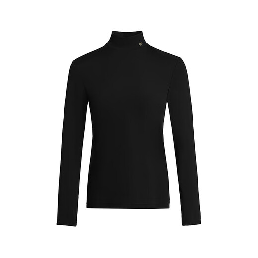 NEXY.CO mall's same style 2025 autumn new black stand-up collar stretch shirt half turtleneck thermal top black XL